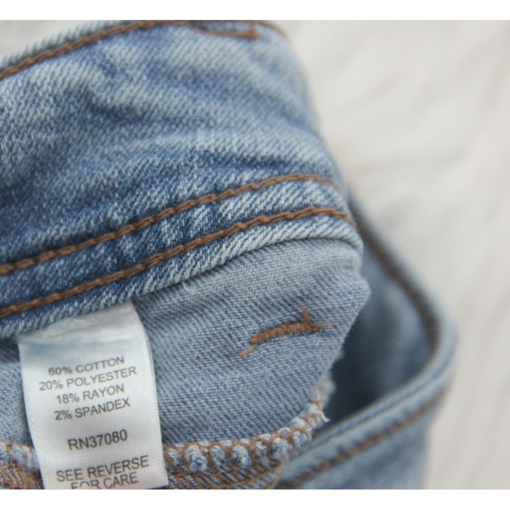 Cato Est 1946 Denim Womens 26W Flare Leg Jeans Brown Patchwork Inset Boho Gypsy - Picture 10 of 12
